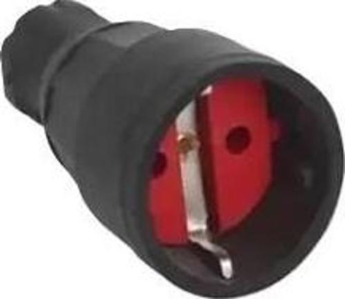 Plus Topraklı Dişi Fiş Siyah