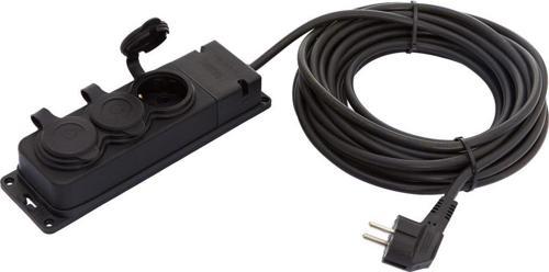 Üçlü Kauçuk Seyyar Kablo 20mt