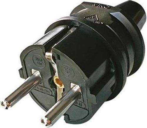 Topraklı Erkek Fiş  Siyah