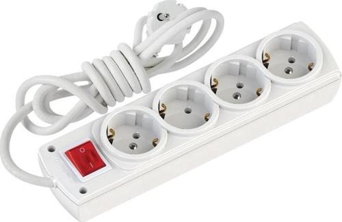 Olimpa Dörtlü Anahtarlı Topraklı Grup Priz 2mt