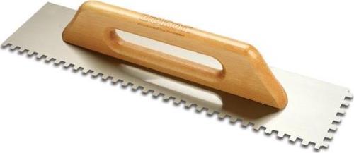 Seramik Malası Kare Diş Ahşap Saplı 30Cm