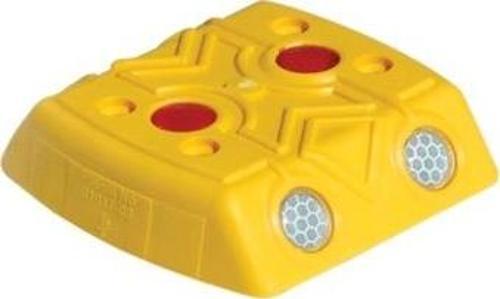 12002YB Kare Yol Butonu Sarı