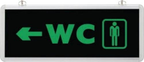 Işıklı Erkek WC Gösterge Tabelası