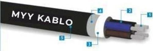 Kalaylı MYY Marin Kablo  2x2.5mm