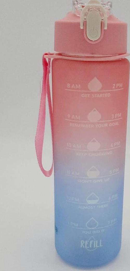QUOKKA Life 800 ml Rainbow Matara Pembe-Mavi