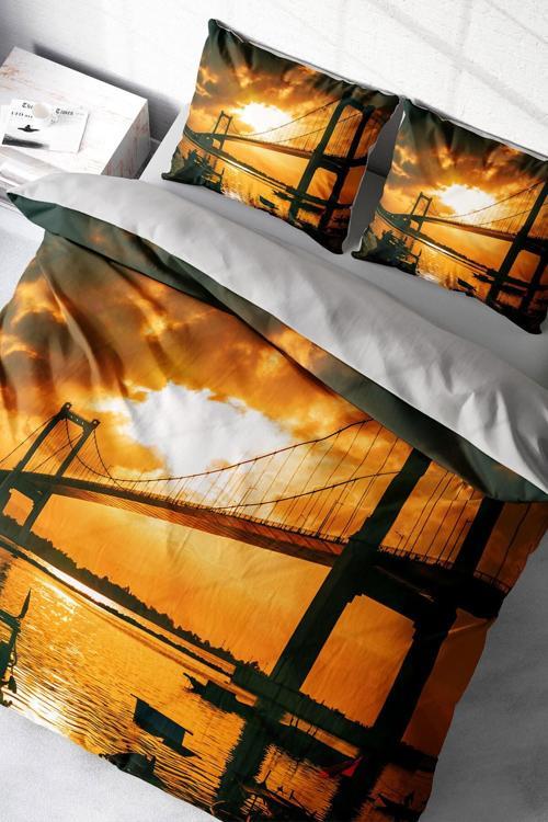 Bridge 3d Çift Kişilik Nevresim Takımı