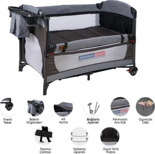 TEDY Anne Yanı Oyun Parkı Beşik 70x110