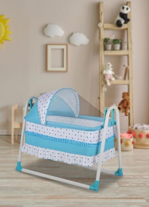 Yuvam Lüx Sepet Beşik Portatif Bebek Beşiği Sallanır Beşik