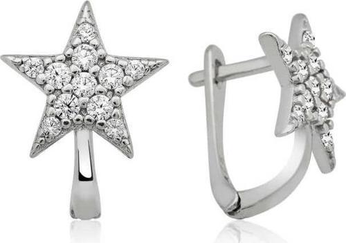 Gümüş Yıldız Küpe