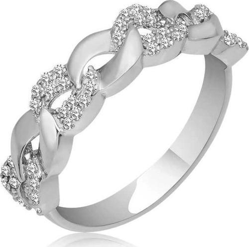 Gümüş Zirkon Taşlı Kadın Yüzük