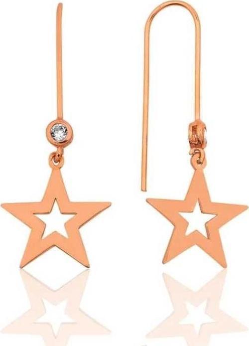 Gümüş Yıldız Küpe