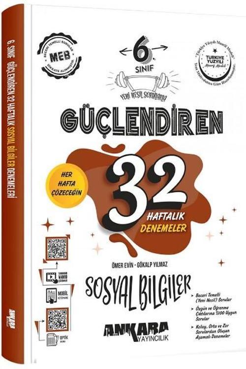 6. Sınıf Sosyal Bilgiler Güçlendiren 32 Haftalık Kazanım Denemeleri 2026