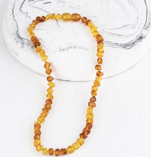 Açık Renk Orjinal Çocuk Kehribar Kolye