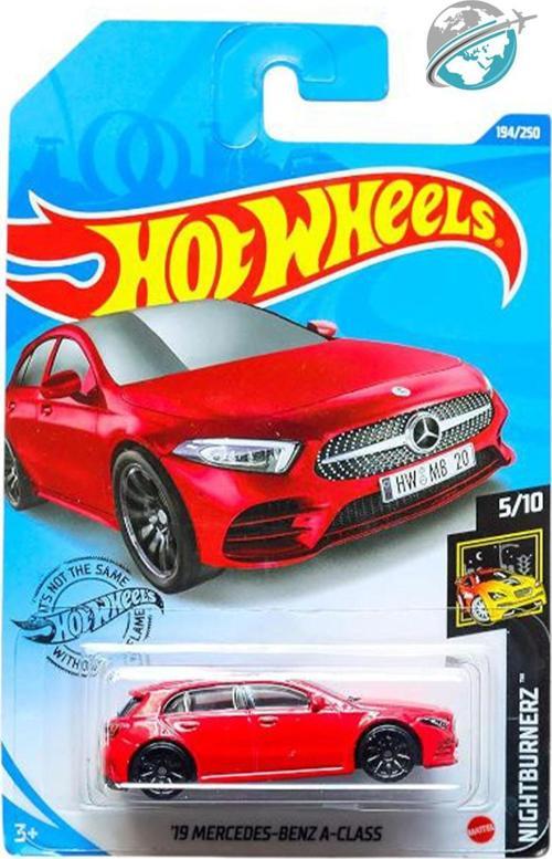 -'19 Mercedes-Benz A-Class (1/64) Kırmızı - Yurt Dışı Uzun Kartonet - 2020 Serisi