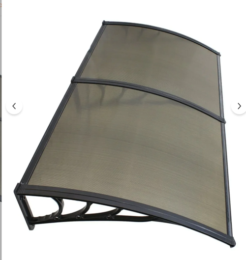 Kapı Üstü Pratik Sundurma 200 X 80 cm Siyah