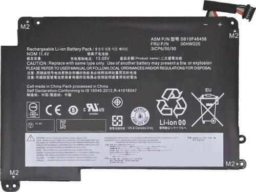 Lenovo ile Uyumlu ThinkPad Yoga 460 Versiyon 20EL, 20EM Batarya Pil 00HW021