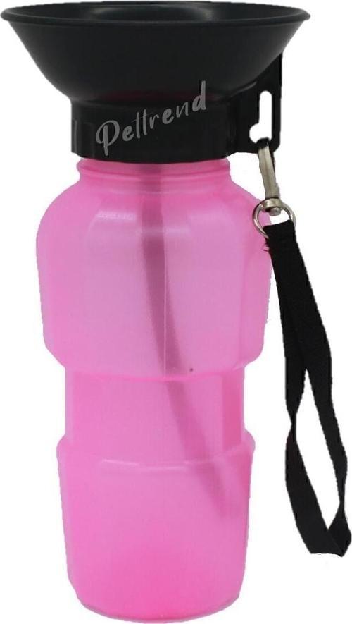 Life Petmarket 500Ml Köpek Seyahat Suluğu Su Şişesi-Pembe