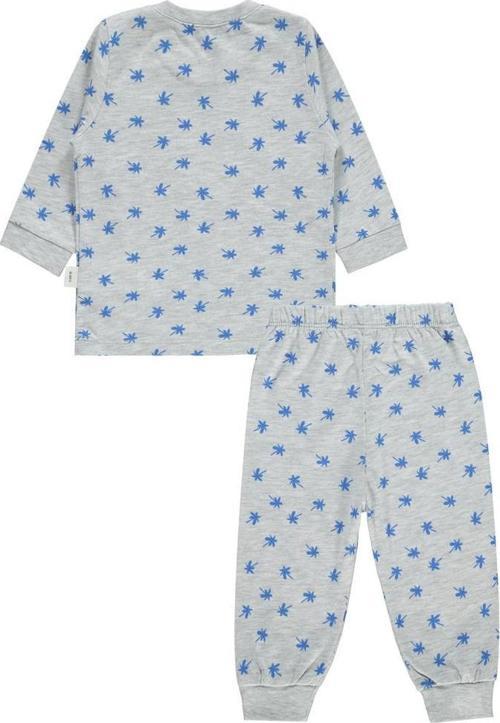 Palmiye Emprime 6-18 Ay Erkek Pijama Takım - Gri9-12 Ay