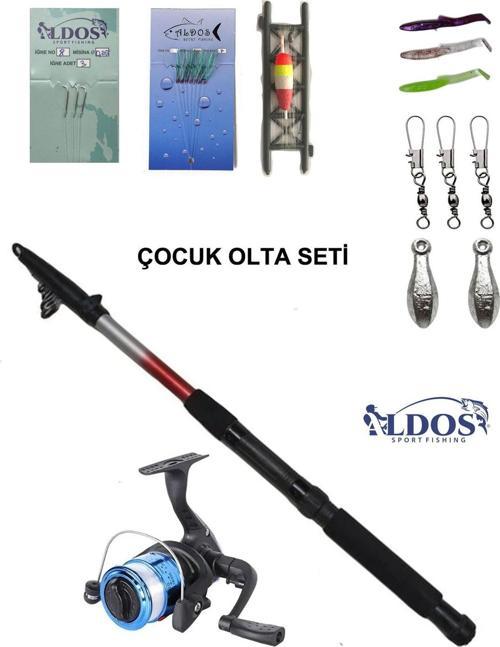 180 Cm Kamış Makina Olta Seti Tam Takım Olta Seti Çocuk Olta Seti Hobi Kıyı Seti