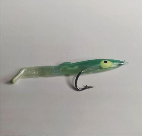 Raglou Tarzı Iğneli Silikon Yem 5,5 Cm Yeşil (2 AD)