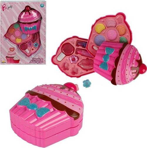 Cupcake Şekilli 2 Katlı Makyaj Güzellik Seti Kız Erkek Çocuk Oyuncak Eğitici Oyuncaklar