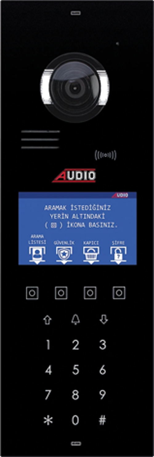 AUDIO 003006 Bus Plus 4.3" Ekranlı Zil Paneli (Dokunmatik Butonlu)