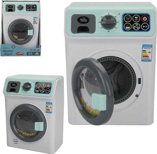 Hommy Sesli ve Işıklı Yeşil Çamaşır Makinesi Kız Erkek Çocuk Oyuncak Eğitici Oyuncaklar