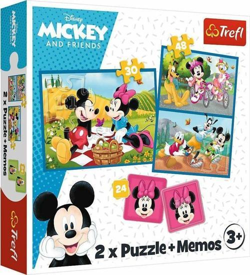 PUZZLE-93344 2IN1 Disney Puzzle Kız Erkek Çocuk Oyuncak Eğitici Oyuncaklar
