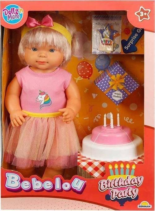 Bebelou Doğum Günü Bebeği 40cm Kız Erkek Çocuk Oyuncak Eğitici Oyuncaklar