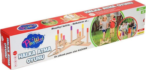 Kız Erkek Çocuk Oyuncak 352-ONY KUTUDA AHŞAP HALKA ATMA OYUNU Kız Erkek Çocuk Eğitici