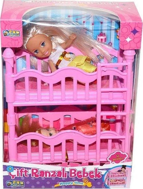 Öğretici Oyuncak K899-17 2 Katlı Kutulu Ranzalı Bebek Seti-1adet stokta olan gönderilir Kız Erkek Çocuk Eğitici Öğret