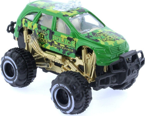 Eğitici Oyuncak Çek Bırak Mini Off Road Yeşil Polis Aracı Kız Erkek Çocuk Eğitici Eğitici Oyunca