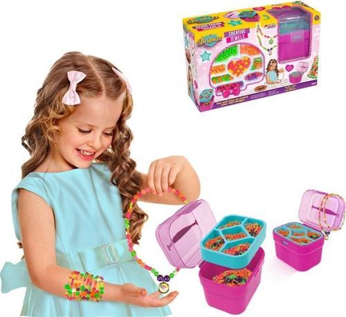 Eğlenceli Oyuncak Oyuncak Sepetli Takı Tasarım Seti Kız Erkek Çocuk Eğitici