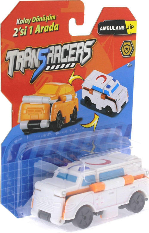 Öğretici Oyuncak Transracers Dönüşen Arabalar Ambulans / Jip Kız Erkek Çocuk Eğitici Eğitici Oyun
