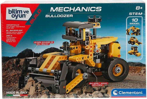 Eğlenceli Oyuncak 64958 Mekanik Laboratuvarı - Buldozer Kız Erkek Çocuk Eğitici
