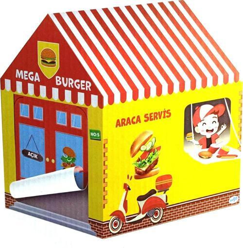 Öğretici Oyuncak Mega Burger Oyun Çadırı Kız Erkek Çocuk Eğitici