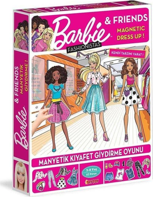 Kız Erkek Çocuk Oyuncak 1901 Dıytoy, Barbie Fashionistas Kıyafet Giydirme Kız Erkek Çocuk Eğitici Eğitic