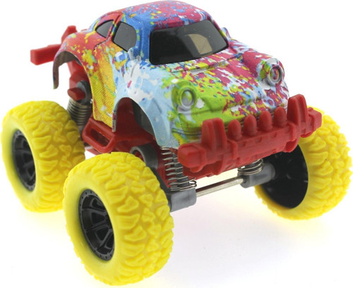 Eğitici Oyuncak Die Cast Batik Desenli Sarı Teker Araba Kız Erkek Çocuk Eğiticil