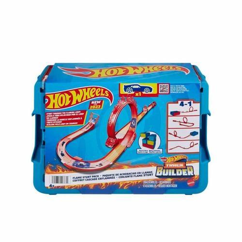 Öğretici Oyuncak HMC04 Hot Wheels Track Builder Alev Temalı Akrobasi Seti Kız Erkek Çocuk Eğitici