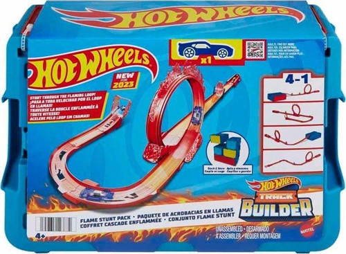Öğretici Oyuncak HMC04 Hot Wheels Track Builder Alev Temalı Akrobasi Seti Kız Erkek Çocuk Eğitici