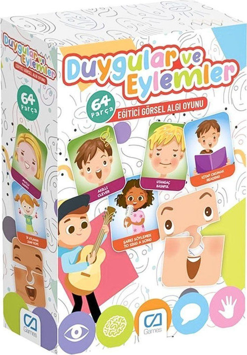 Eğitici Oyuncak 347 CAEGT-5153 Duygu ve Eylemler - CA Games Kız Erkek Çocuk Eğitici Eğitici Oyun