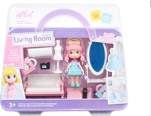 Eğitici Oyuncak Maylla'nın Oturma Odası Mini Oyun Seti Kız Erkek Çocuk Eğiticila