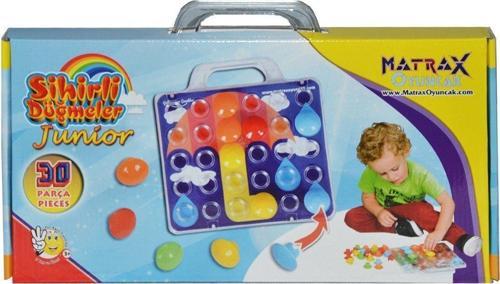 Öğretici Oyuncak 039 Matrax, Sihirli Düğmeler - Junior , 30 parça Kız Erkek Çocuk Eğitici Eğitici