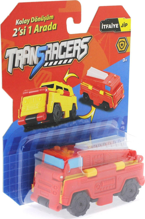 Eğitici Oyuncak Transracers Dönüşen Araçlar İtfaiye / Jip Kız Erkek Çocuk Eğitici Eğitici Oyunca