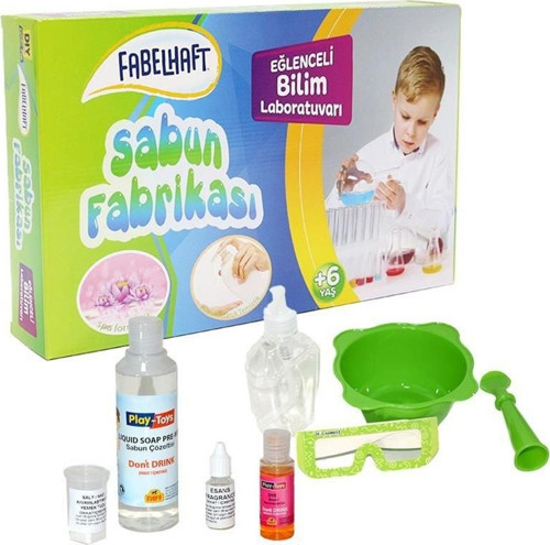 Eğitici Oyuncak FabelHaft Sabun Fabrikası Eğlenceli Bilim Laboratuvarı Kız Erkek Çocuk Eğitici E