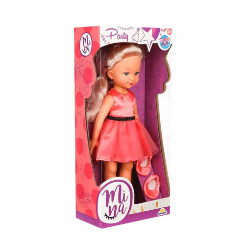 Öğretici Oyuncak Mina Party Bebek 35cm Kız Erkek Çocuk Eğitici