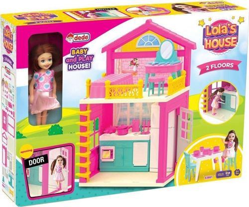 Eğitici Oyuncak 03661 Dede, Lola'nın 2 Katlı Evi / +3 yaş Kız Erkek Çocuk Eğitici Eğitici Oyunca