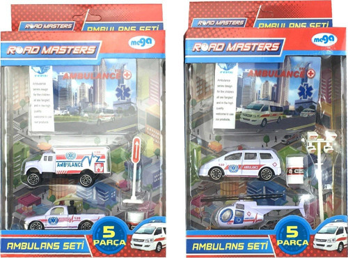 Eğlenceli Oyuncak Pickup Lı Ambulans Seti JP9102 Kız Erkek Çocuk Eğitici