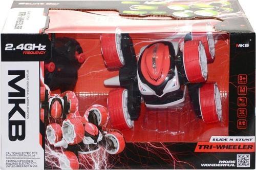 Öğretici Oyuncak MKB-5588-617 Kumandalı Şarjlı 3 Tekerlek Akrobat Araba Kız Erkek Çocuk Eğitici E