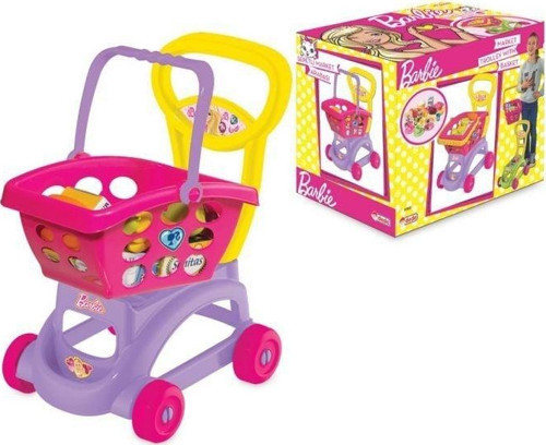 Eğitici Oyuncak Dede Barbie Sepetli Market Arabası Kız Erkek Çocuk Eğitici